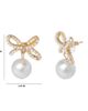 bcbg bcbg Bow Pearl Drop Earrings - 3