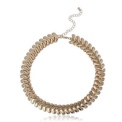 bcbg bcbg Chunky Gold-Tone Chevron Chain Necklace - 15 + 3.5''