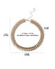 bcbg bcbg Chunky Gold-Tone Chevron Chain Necklace - 15 + 3.5'' - 3