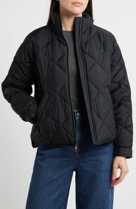 bcbg bcbg Crop Diamond Quilted Jacket