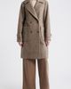 bcbg bcbg Double Breasted Wool Blend Herringbone Coat - 1