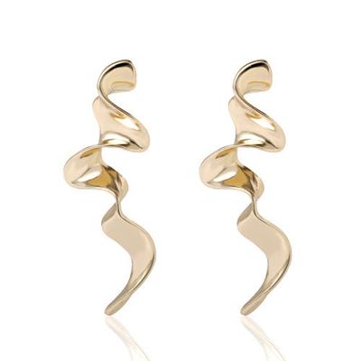 bcbg bcbg Gold-Tone Squiggle Earrings 