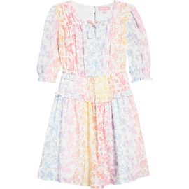 bcbg bcbg Kids' Floral Print Ruffle Peasant Dress