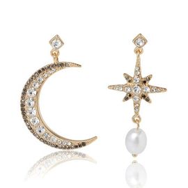 bcbg bcbg Mismatch Moon & Star Drop Earring