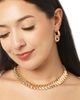 bcbg bcbg Pavé and Polished Gold-Tone Double Hoop Earrings - 2