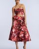 bcbg bcbg Printed Cascade Midi Skirt - 1