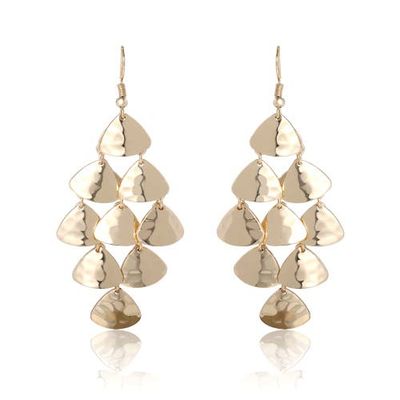 bcbg BCBGeneration Layered Triangle Drop Earrings