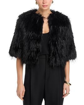 Bcbgmaxazria Bcbgmaxazria Aspen Faux Fur Shrug
