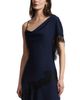 Bcbgmaxazria Bcbgmaxazria Calla Lace Trim Dress - 6