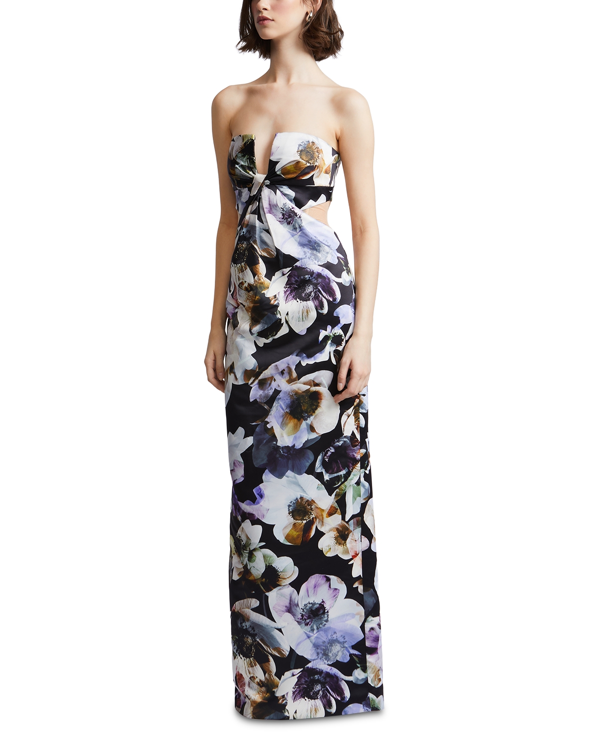 Bcbgmaxazria - Roslyn Floral Twist Front Gown