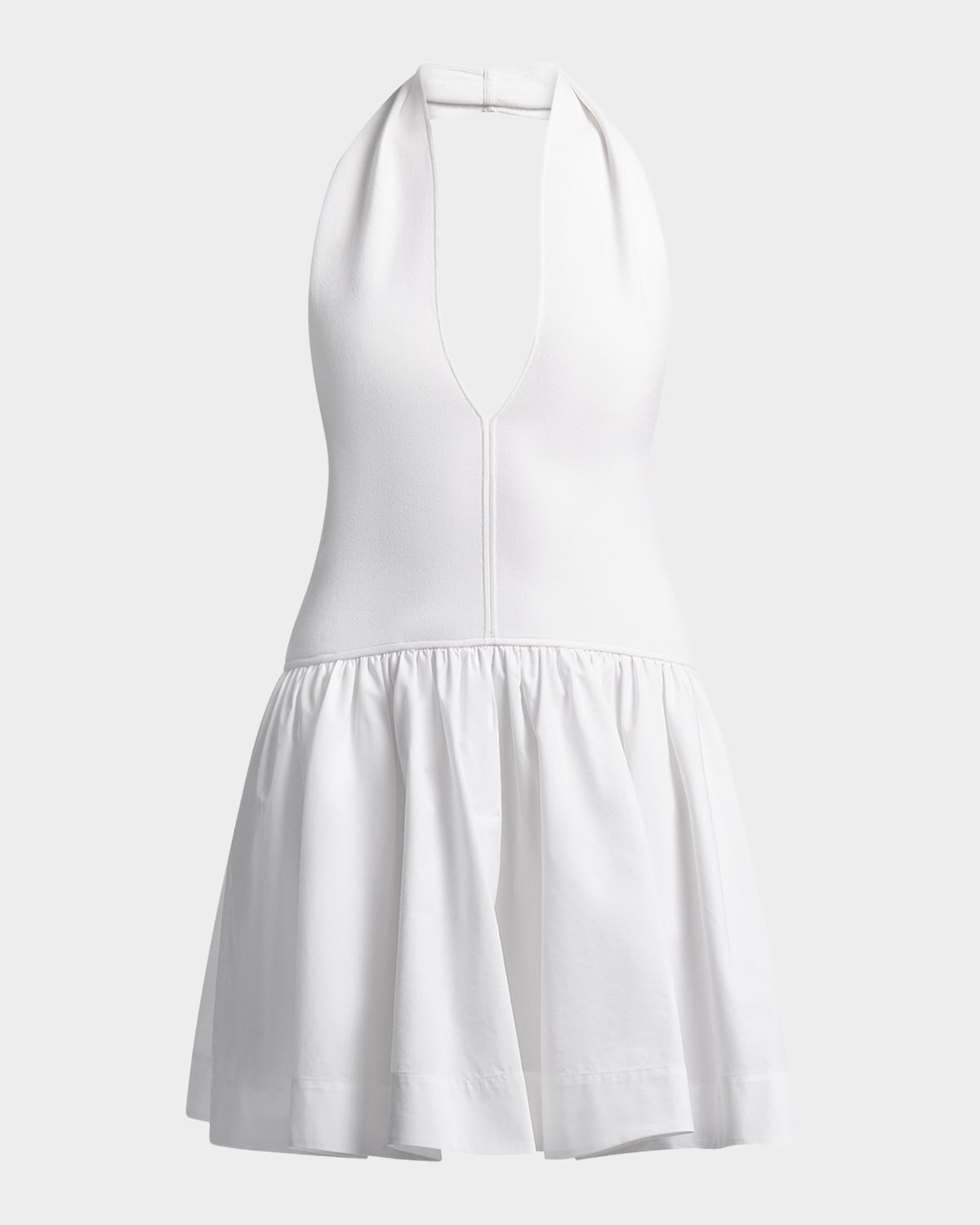 BCBGMAXAZRIA Perle Plunging Fit-&-Flare Mini Dress