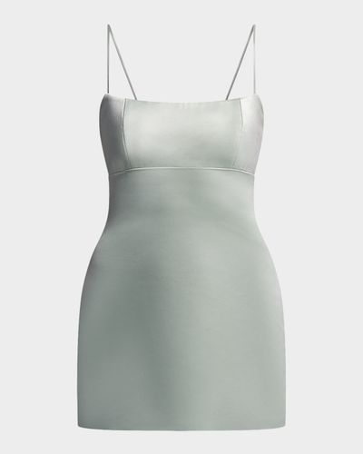 BCBGMAXAZRIA Serene Sleeveless Satin Mini Dress