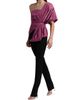 BCBGMAXAZRIA Women's Bow-Detailed Draped One-Shoulder Jumpsuit - 2