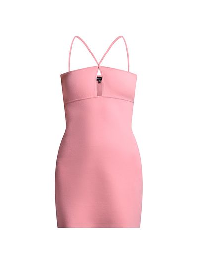 BCBGMAXAZRIA Women's Josette Keyhole-Neck Mini Dress