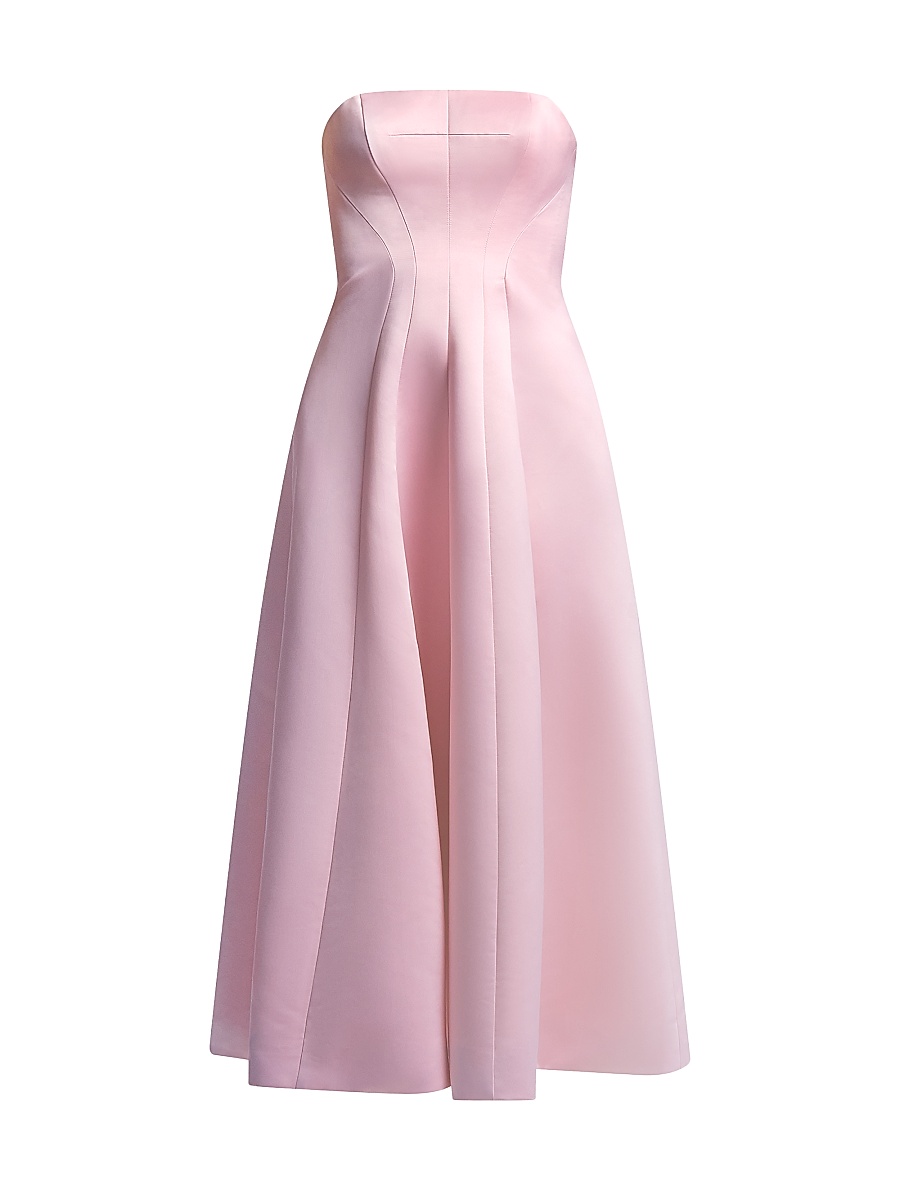 bcbg pink dress long BCBGMAXAZRIA Pink Mylie Front Slit Long Dress