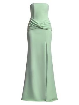 BCBGMAXAZRIA Women's Sylvia Ruched Strapless Mermaid Gown