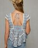 BDG BDG Amelia Cotton Lace Trim Cap Sleeve Babydoll Top in Black, Women's at Urban Outfitters - 5