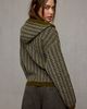 BDG BDG Anson Cable Knit Oversized Hooded Cardigan in Dark Green, Women's at Urban Outfitters - 4