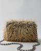 BDG BDG Ashton Faux Fur Shoulder Bag in Grey, Women's at Urban Outfitters - 3