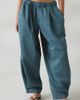 BDG BDG Bennie Baggy Side Pleat Pull-On Trousers Pant in Blue, Women's at Urban Outfitters - 2