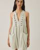 BDG BDG Cadet Button Sleeveless Shift Mini Dress in Light Green, Women's at Urban Outfitters - 2