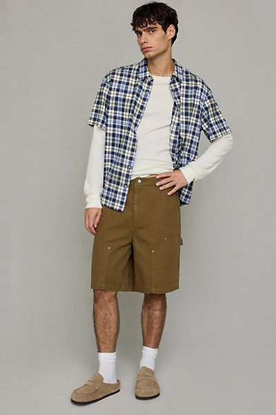 BDG BDG Canvas Double Knee Shorts in Black, Men's at Urban Outfitters