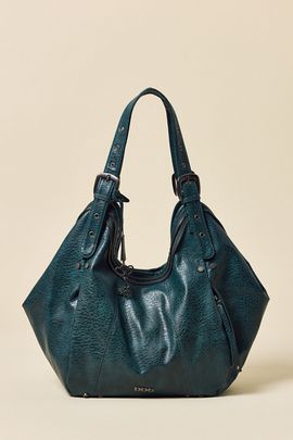 BDG BDG Cici Faux Leather Slouchy Tote Bag in Dark Green, Women's at Urban Outfitters