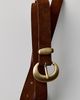 BDG BDG Cleo Curved Buckle Suede Belt in Brown, Women's at Urban Outfitters - 2