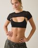 BDG BDG Connor Cropped Short Sleeve Shrug 2-Piece Set in Black, Women's at Urban Outfitters - 1