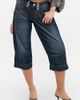 BDG BDG Cyris Low-Rise Relaxed Straight Capri Jeans in Vintage Denim Dark, Women's at Urban Outfitters - 1