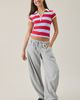BDG BDG Dorm Room Cotton Polo Baby Tee in Black/White Stripe, Women's at Urban Outfitters - 3