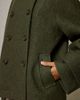 BDG BDG Drew Double-Breasted Wool Blend Funnel Neck Coat Jacket in Khaki, Women's at Urban Outfitters - 5