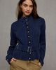 BDG BDG Emmy Ribbed Knit Belted Band Cardigan in Blue, Women's at Urban Outfitters - 1