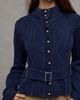 BDG BDG Emmy Ribbed Knit Belted Band Cardigan in Blue, Women's at Urban Outfitters - 3