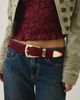 BDG BDG Everyday Western Suede Belt in Maroon, Women's at Urban Outfitters - 1