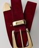 BDG BDG Everyday Western Suede Belt in Maroon, Women's at Urban Outfitters - 3