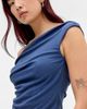 BDG BDG Fia Jersey Knit Off-The-Shoulder Crop Top in Blue, Women's at Urban Outfitters - 4