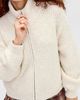 BDG BDG Finn Funnel Neck Full Zip Sweater in White, Women's at Urban Outfitters - 1