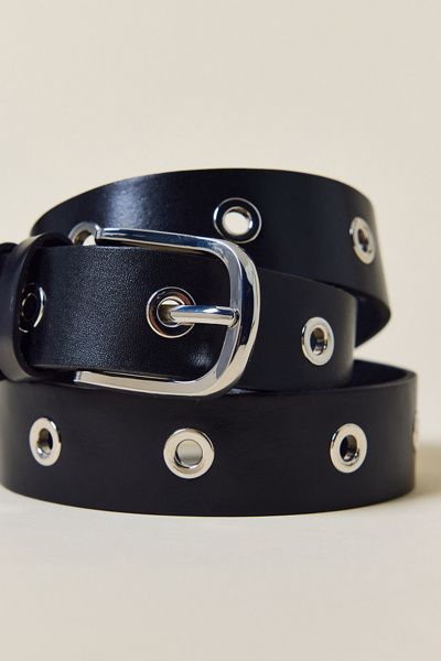 BDG BDG Grommet Studded Leather Belt in Black, Women's at Urban Outfitters