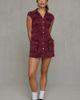 BDG BDG Ground Control Twill Cargo Shirt Mini Dress in Deep Purple, Women's at Urban Outfitters - 1