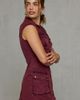 BDG BDG Ground Control Twill Cargo Shirt Mini Dress in Deep Purple, Women's at Urban Outfitters - 3