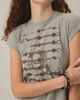 BDG BDG Grunge Graphic Short Sleeve Spill The Tee in Grey, Women's at Urban Outfitters - 3