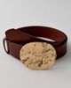 BDG BDG Hammered Buckle Leather Belt in Brown, Women's at Urban Outfitters - 2