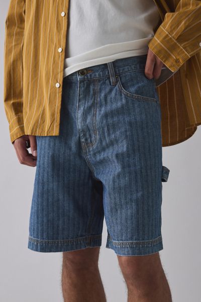 BDG - Herringbone Denim Carpenter Short in Pale Blue, Men's at