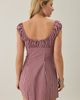 BDG BDG Highland Square Neck Puff Sleeve Plaid Mini Dress in Red berry, Women's at Urban Outfitters - 3