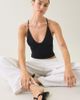 BDG BDG Hold Me Tight Ribbed Racerback Cropped Cami in Black, Women's at Urban Outfitters - 1
