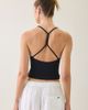 BDG BDG Hold Me Tight Ribbed Racerback Cropped Cami in Black, Women's at Urban Outfitters - 2