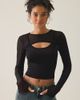 BDG BDG Hudson Long Sleeve Shrug Top 2-Piece Set in Black, Women's at Urban Outfitters - 1