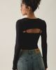 BDG BDG Hudson Long Sleeve Shrug Top 2-Piece Set in Black, Women's at Urban Outfitters - 2