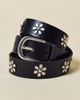 BDG BDG In Bloom Flower Studded Leather Belt in Black, Women's at Urban Outfitters - 2